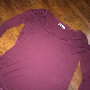 Long sleeve maroon shirt
